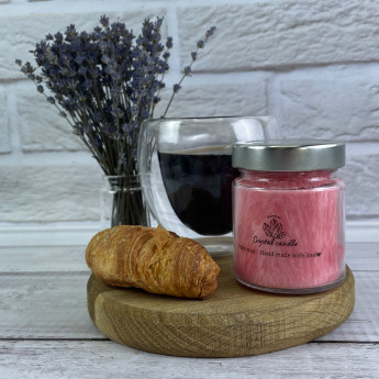 Crystal candle - свеча из пальмового воска красного цвета