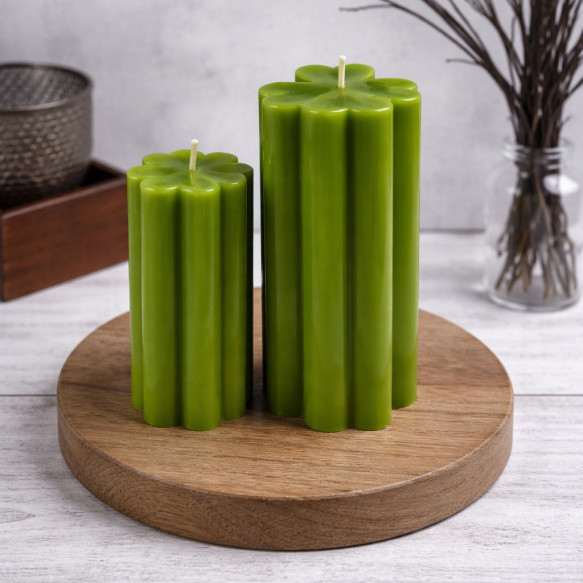 Свечи на привлечение удачи - Клевер 2 шт.