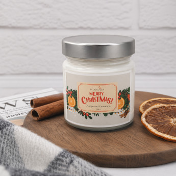 Ароматическая свеча Merry Christmas - Orange and Cinnamone