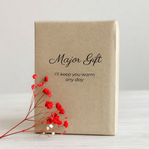 Коробка крафтовая самосборная Major Gift 90х90х120 мм