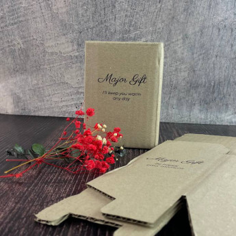 Коробка крафтовая самосборная Major Gift 90х90х120 мм